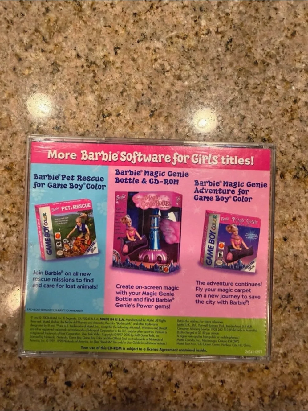 Vintage Complete 2000 Barbie Pet Rescue PC cd-rom Mattel Manual Working